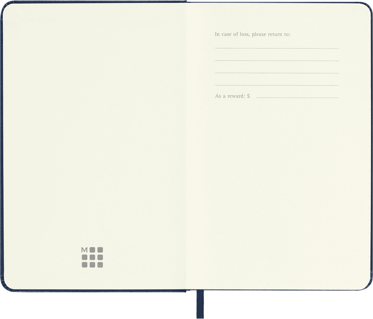 Moleskine Pocket Hardcover Classic Ruled Notebook - Sapphire Blue