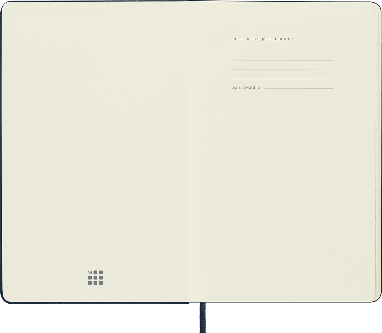 Moleskine Large Hardcover Classic Ruled Notebook - Sapphire Blue