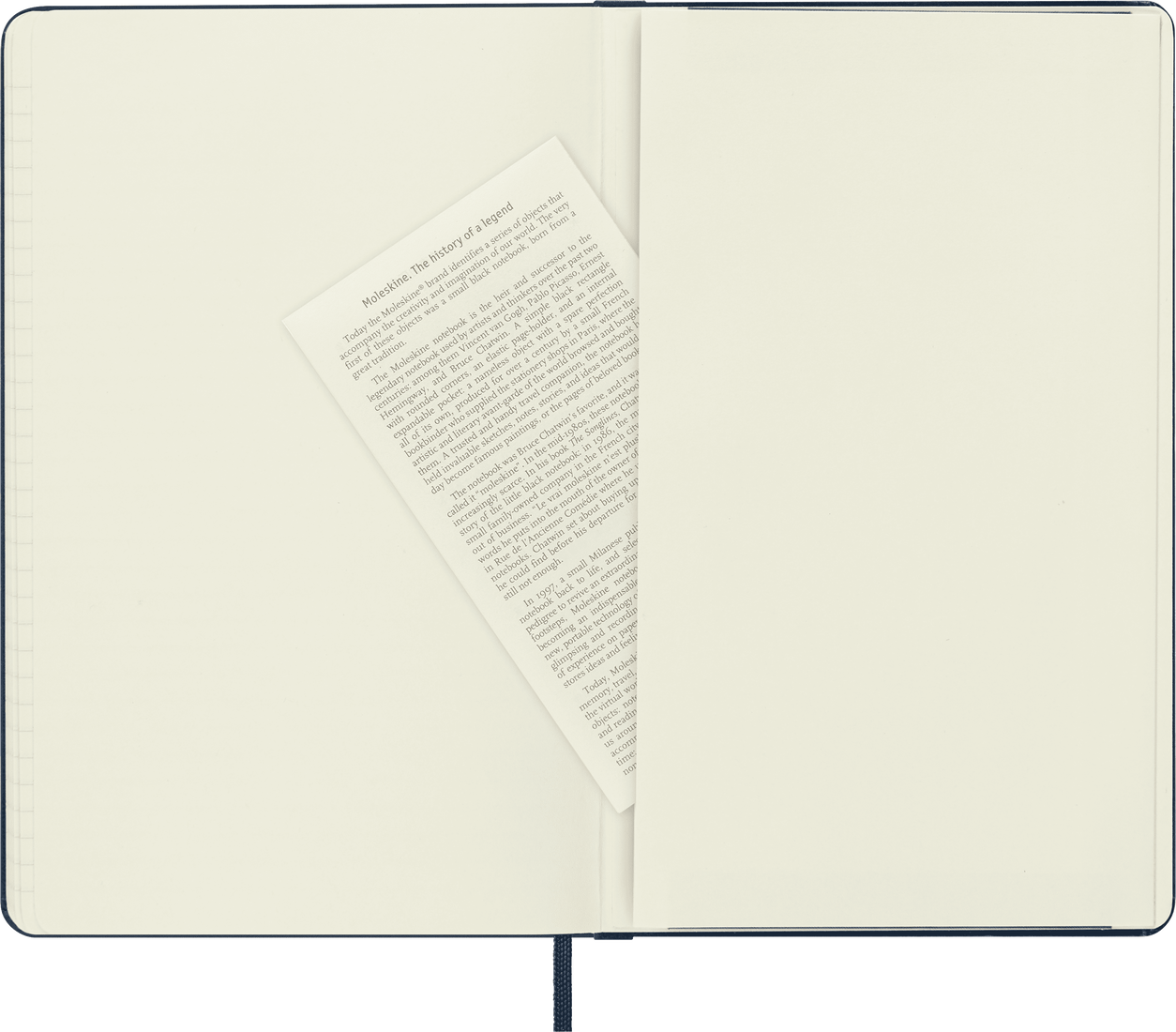 Moleskine Large Hardcover Classic Ruled Notebook - Sapphire Blue