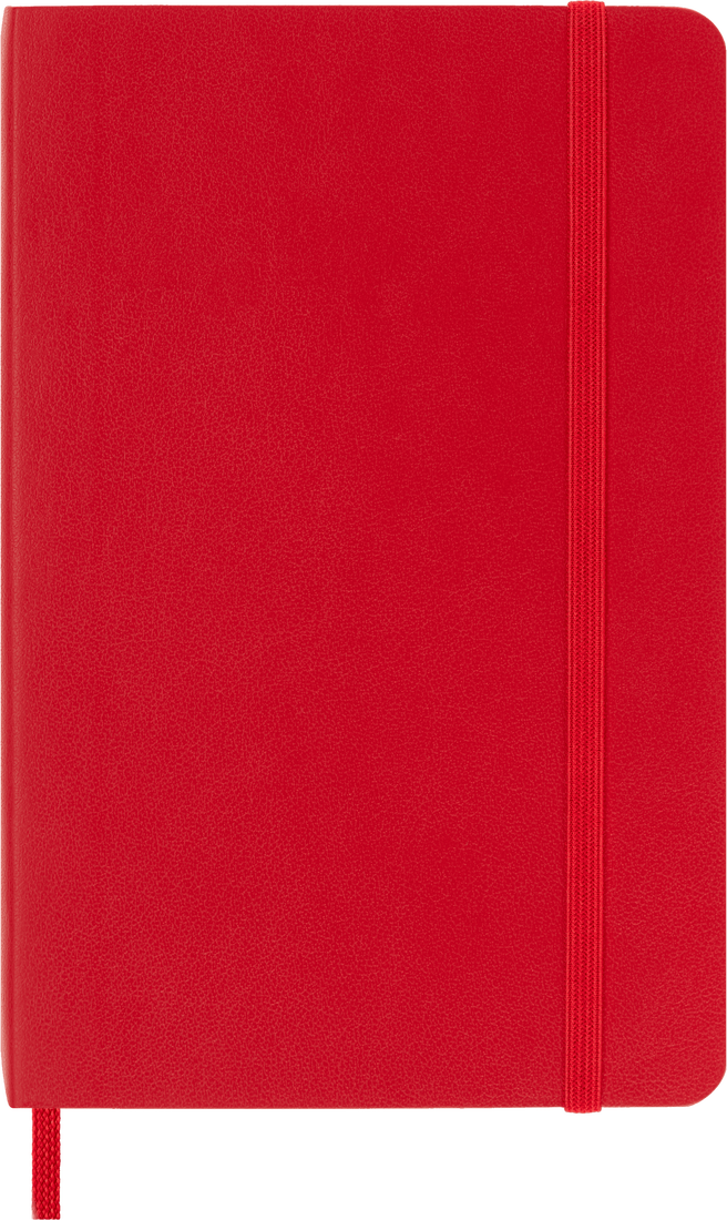 Moleskine Classic Colored Pocket Softcover Ruled Notebook - Scarlet Red