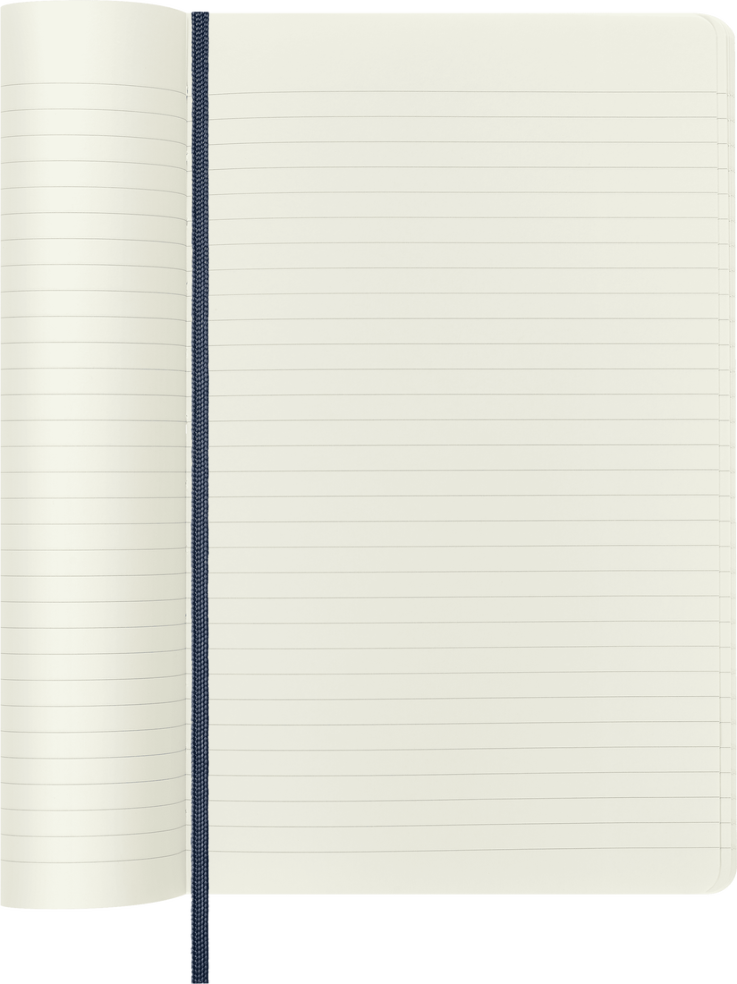 Moleskine Large Softcover Classic Ruled Notebook - Sapphire Blue