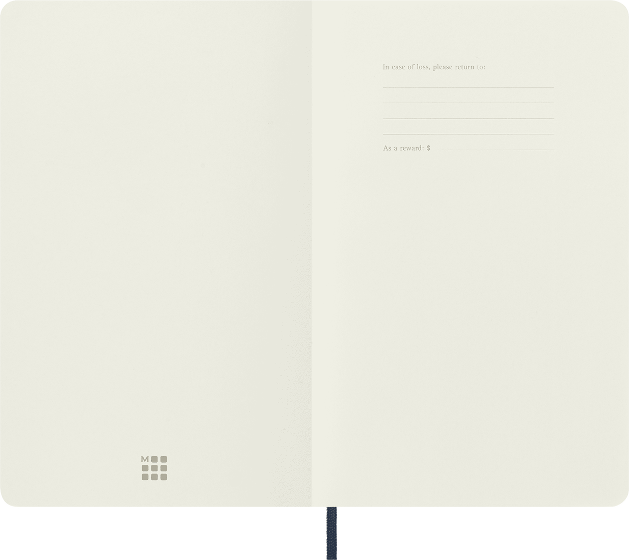 Moleskine Large Softcover Classic Plain Notebook - Sapphire Blue