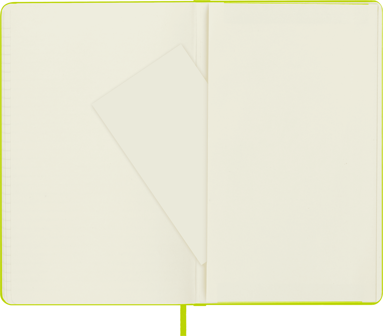 Moleskine Large Hardcover Classic Ruled Notebook - Lemon Green