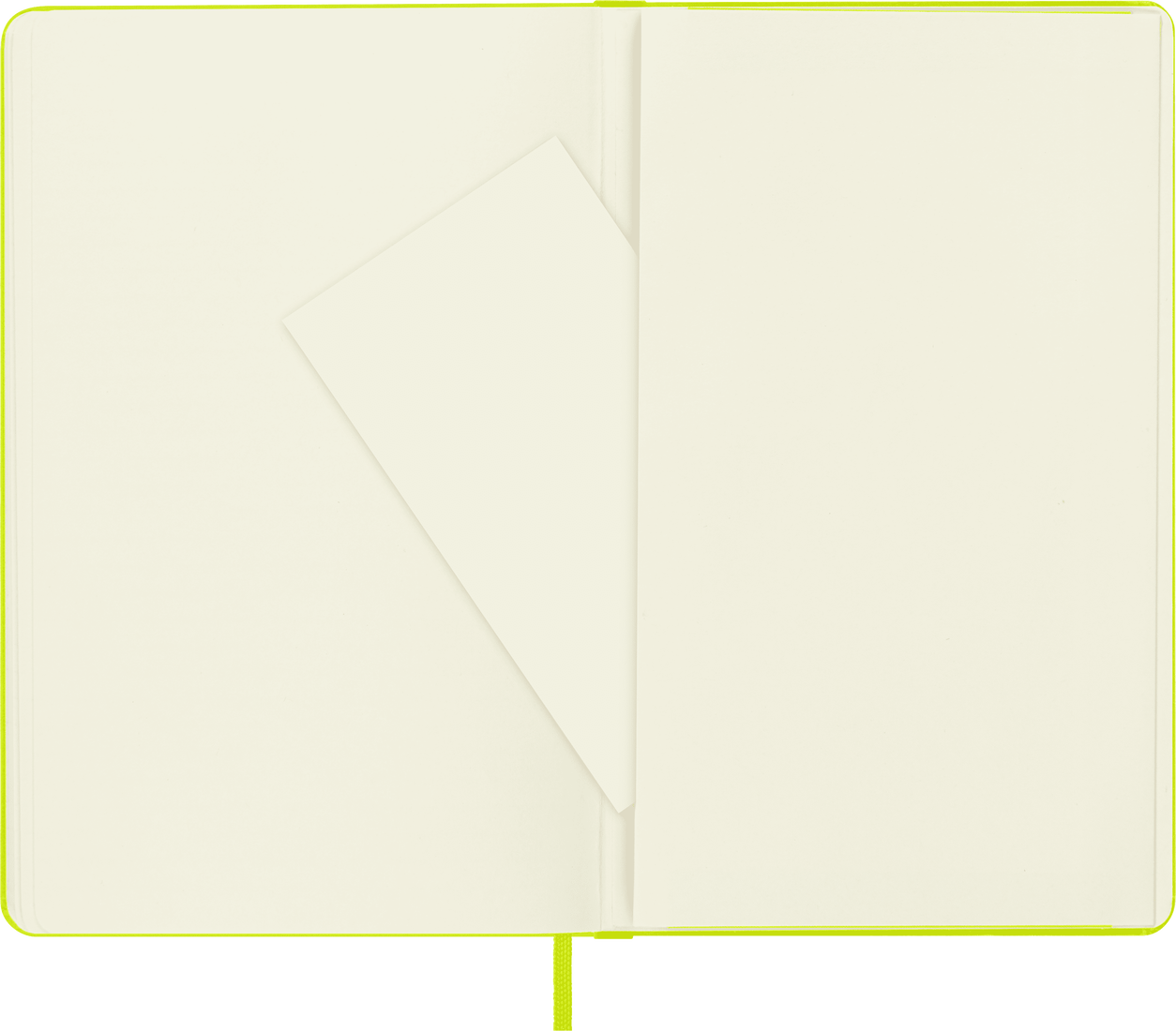 Moleskine Large Hardcover Classic Plain Notebook - Lemon Green