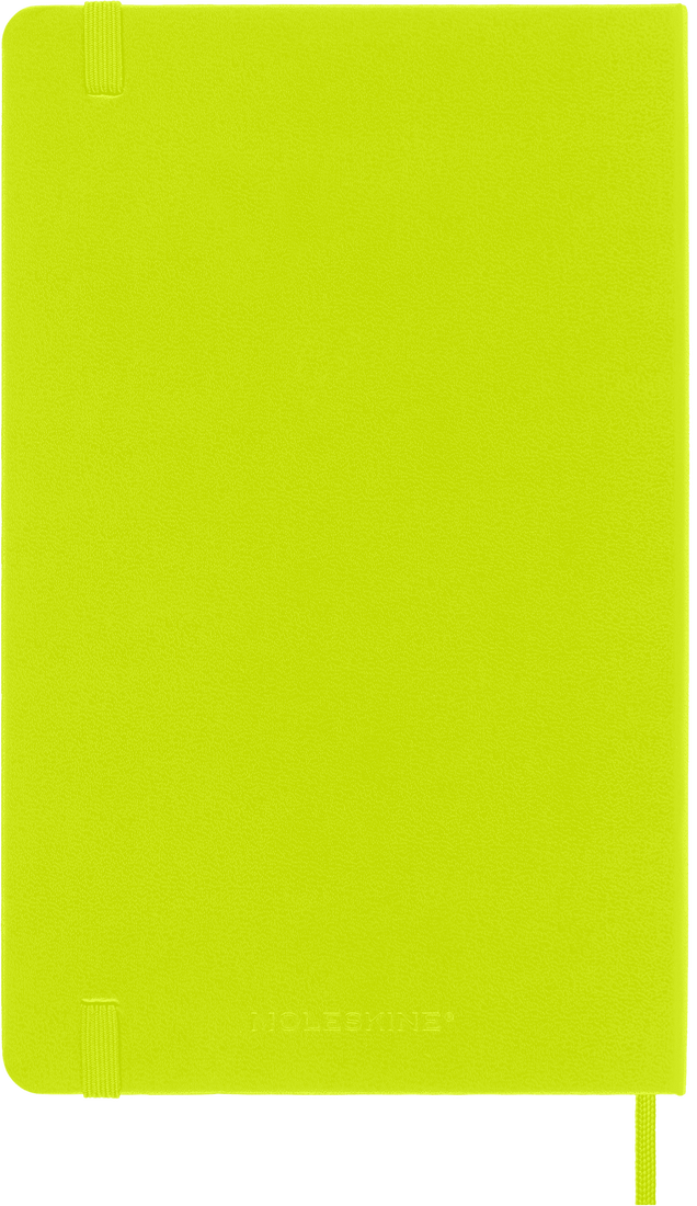 Moleskine Large Hardcover Classic Plain Notebook - Lemon Green