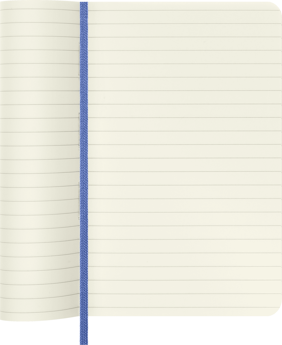 Moleskine Pocket Softcover Classic Ruled Notebook - Hydrangea Blue
