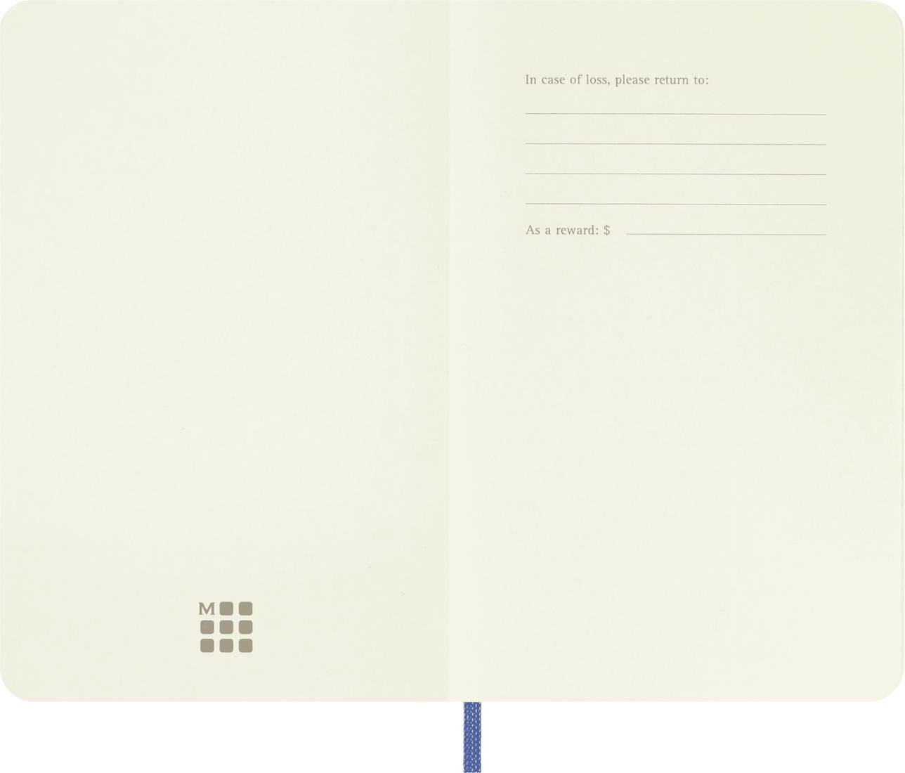 Moleskine Pocket Softcover Classic Plain Notebook - Hydrangea Blue