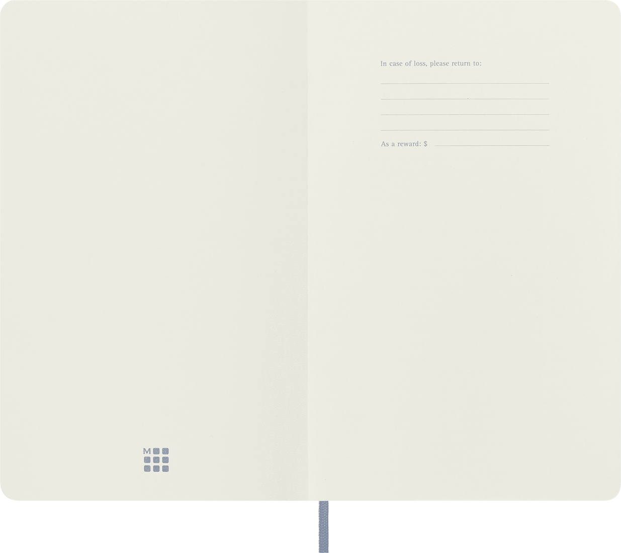Moleskine Large Softcover Classic Ruled Notebook - Hydrangea Blue