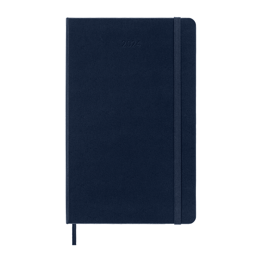 Moleskine 2024 Large Hardcover Classic Daily Planner - Sapphire Blue