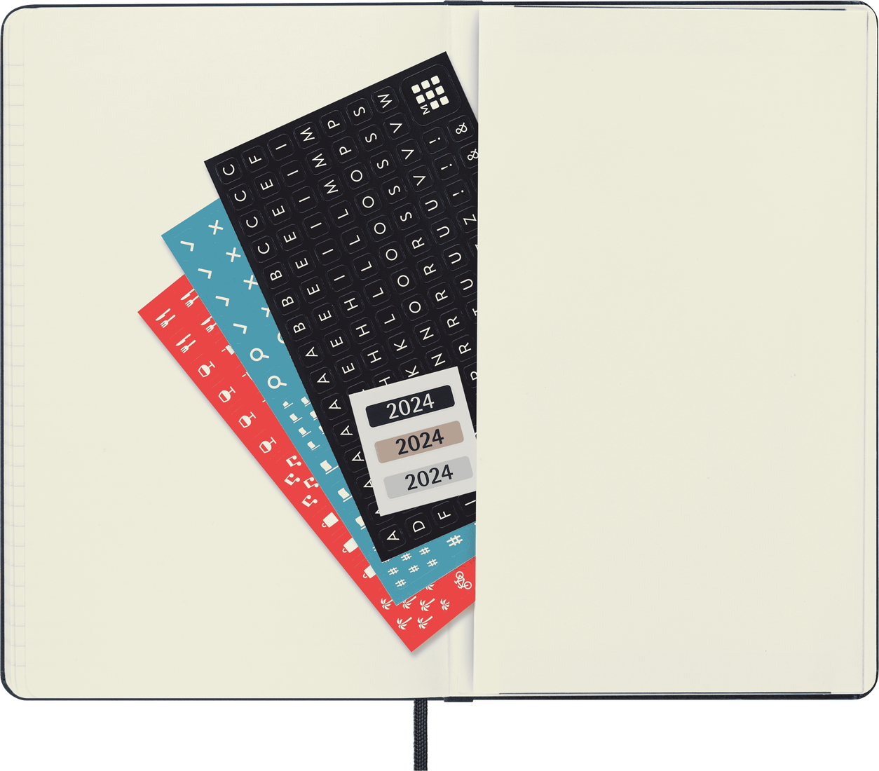 Moleskine 2024 Large Hardcover Classic Daily Planner - Sapphire Blue