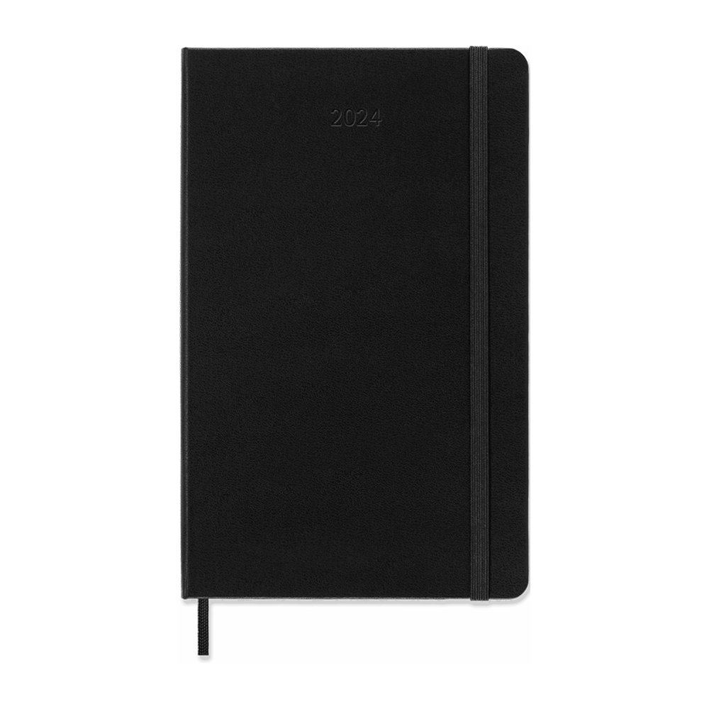 Moleskine 2024 Large Hardcover Classic Weekly Planner - Black