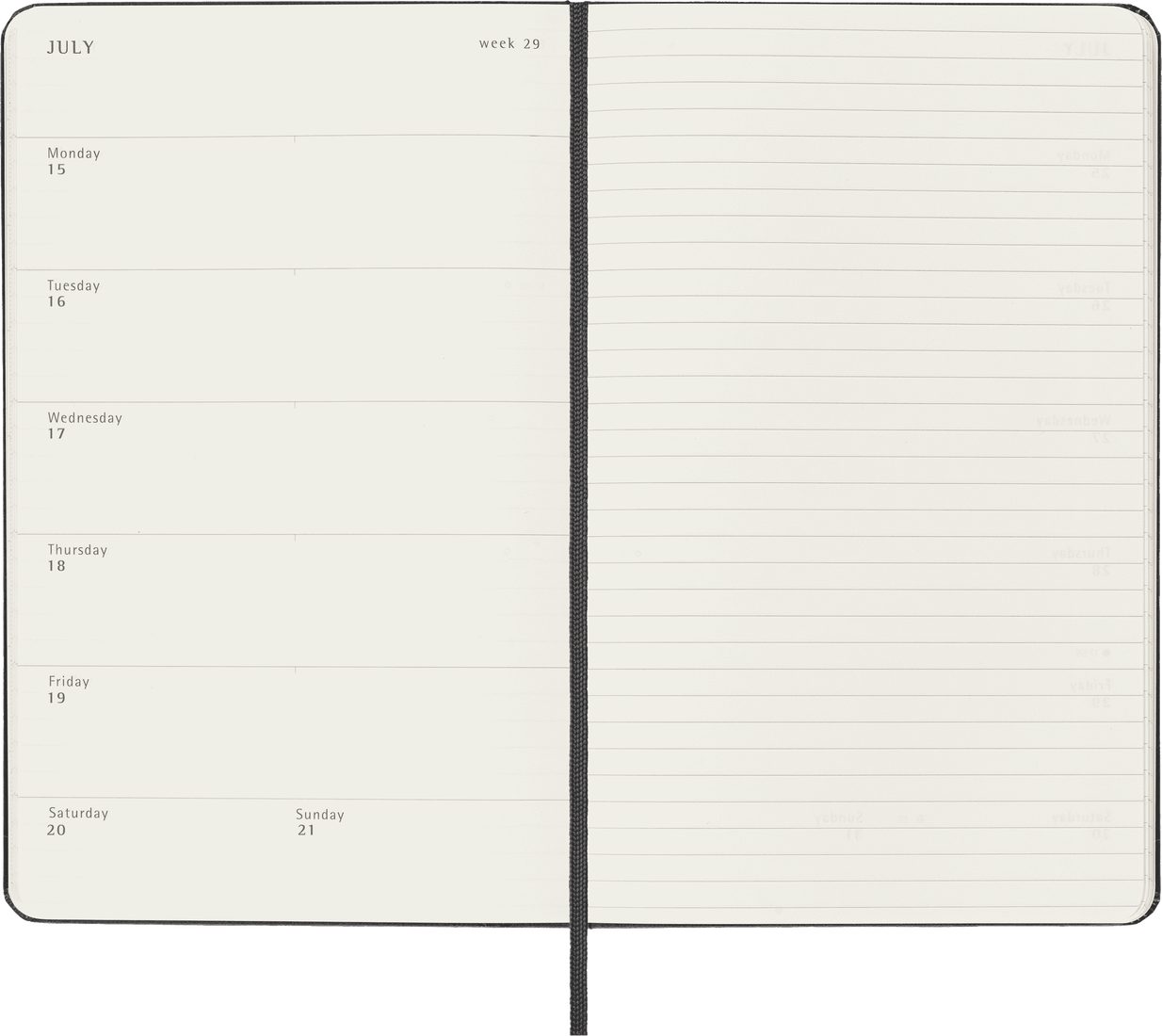 Moleskine 2024 Large Hardcover Classic Weekly Planner - Black