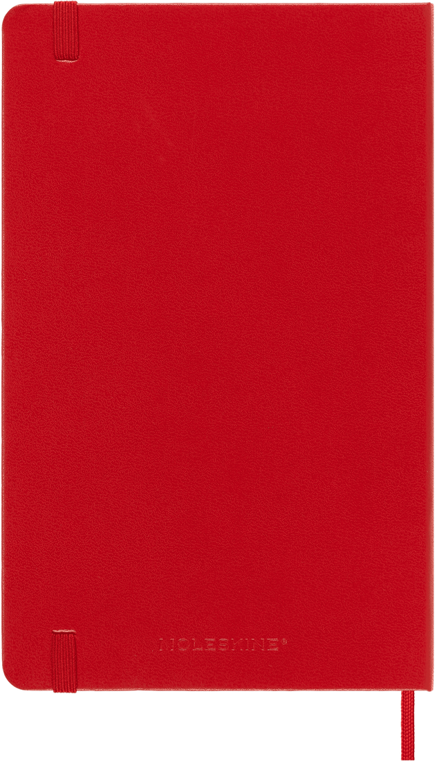 Moleskine 2024 Large Hardcover Classic Weekly Planner - Scarlet Red