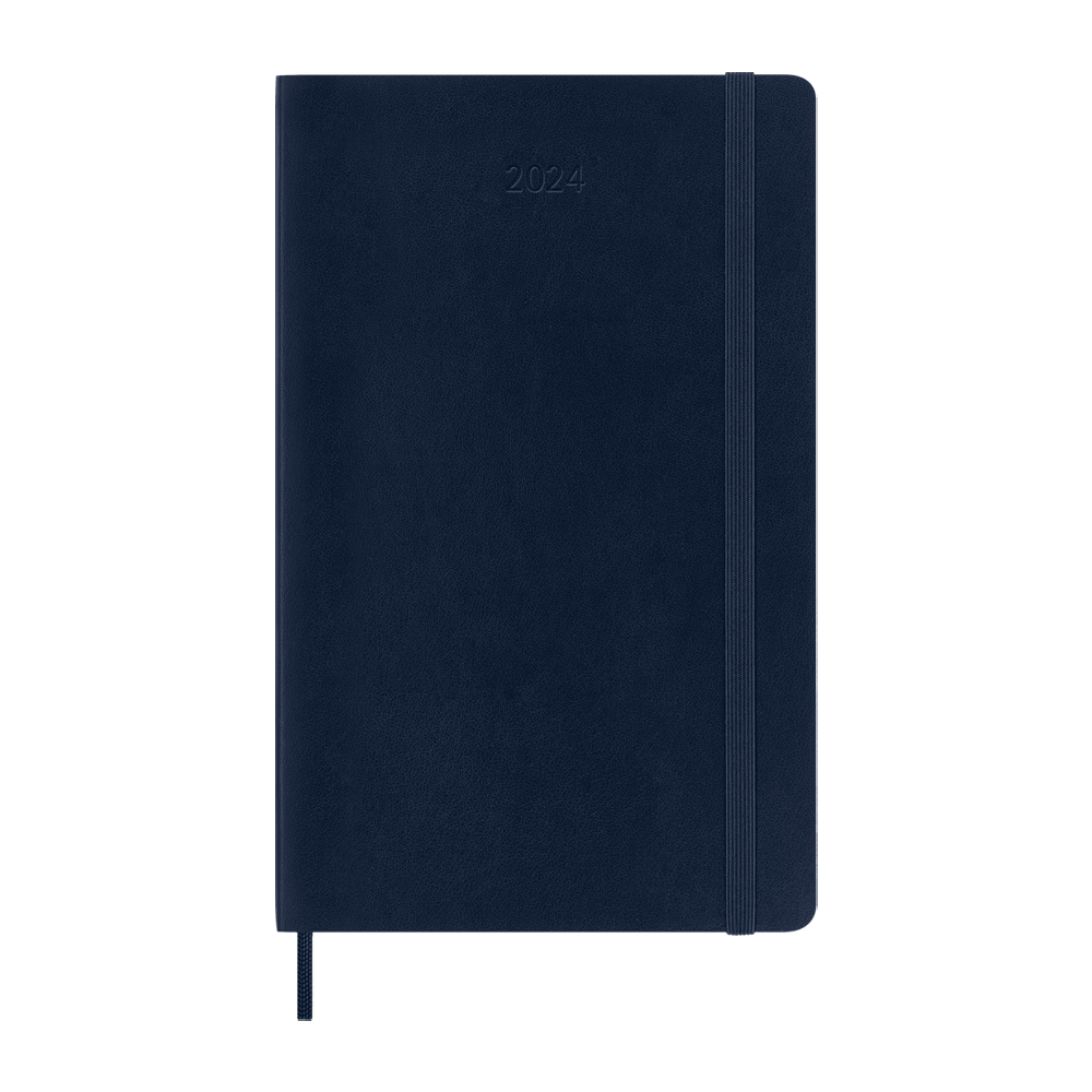 Moleskine 2024 Large Softcover Classic Weekly Planner - Sapphire Blue