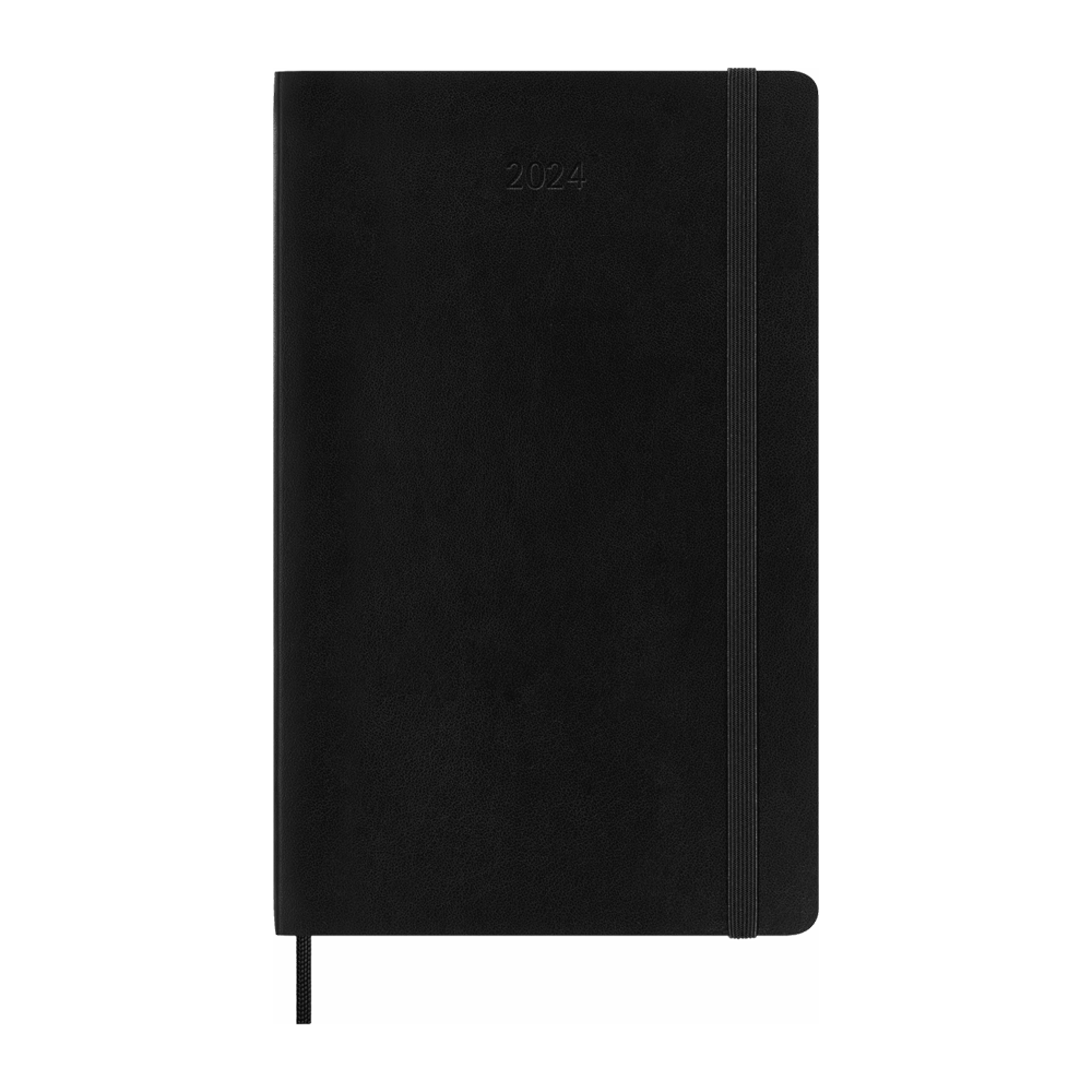 Moleskine 2024 Large Softcover Classic Weekly Planner - Black