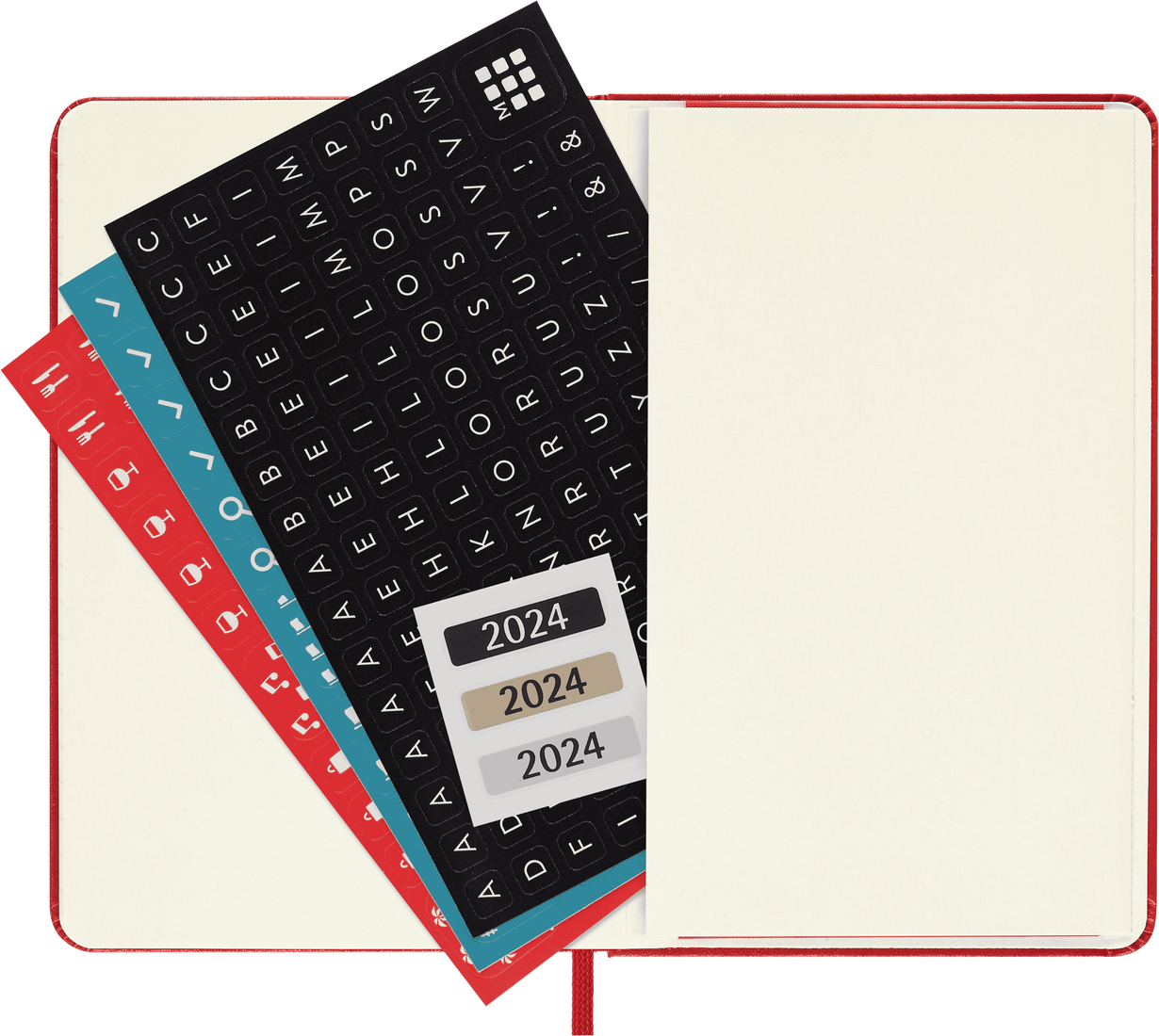 Moleskine 2024 Pocket Hardcover Classic Weekly Planner - Scarlet Red
