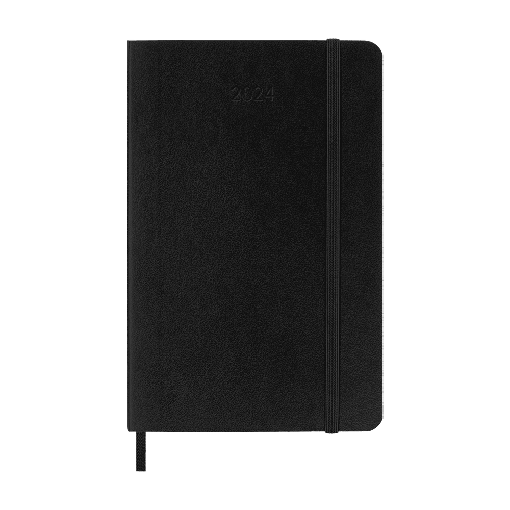 Moleskine 2024 Pocket Softcover Classic Weekly Horizontal Planner - Black