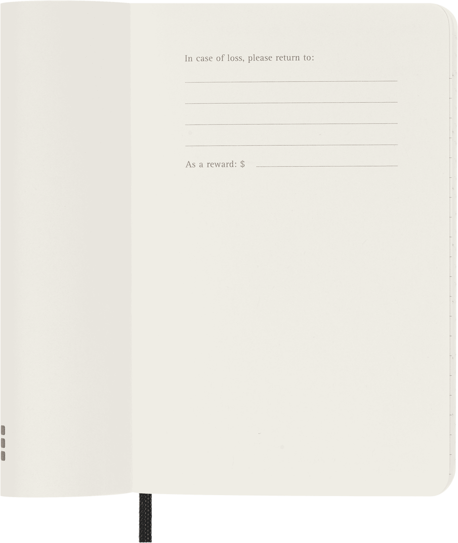 Moleskine 2024 Pocket Softcover Classic Weekly Horizontal Planner - Black