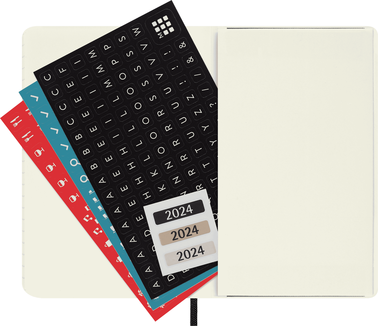 Moleskine 2024 Pocket Softcover Classic Weekly Horizontal Planner - Black