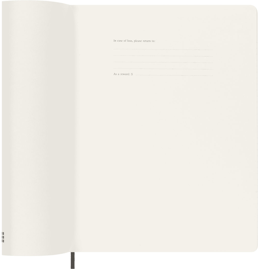 Moleskine 2024 XL Softcover Classic Monthly Planner - Black