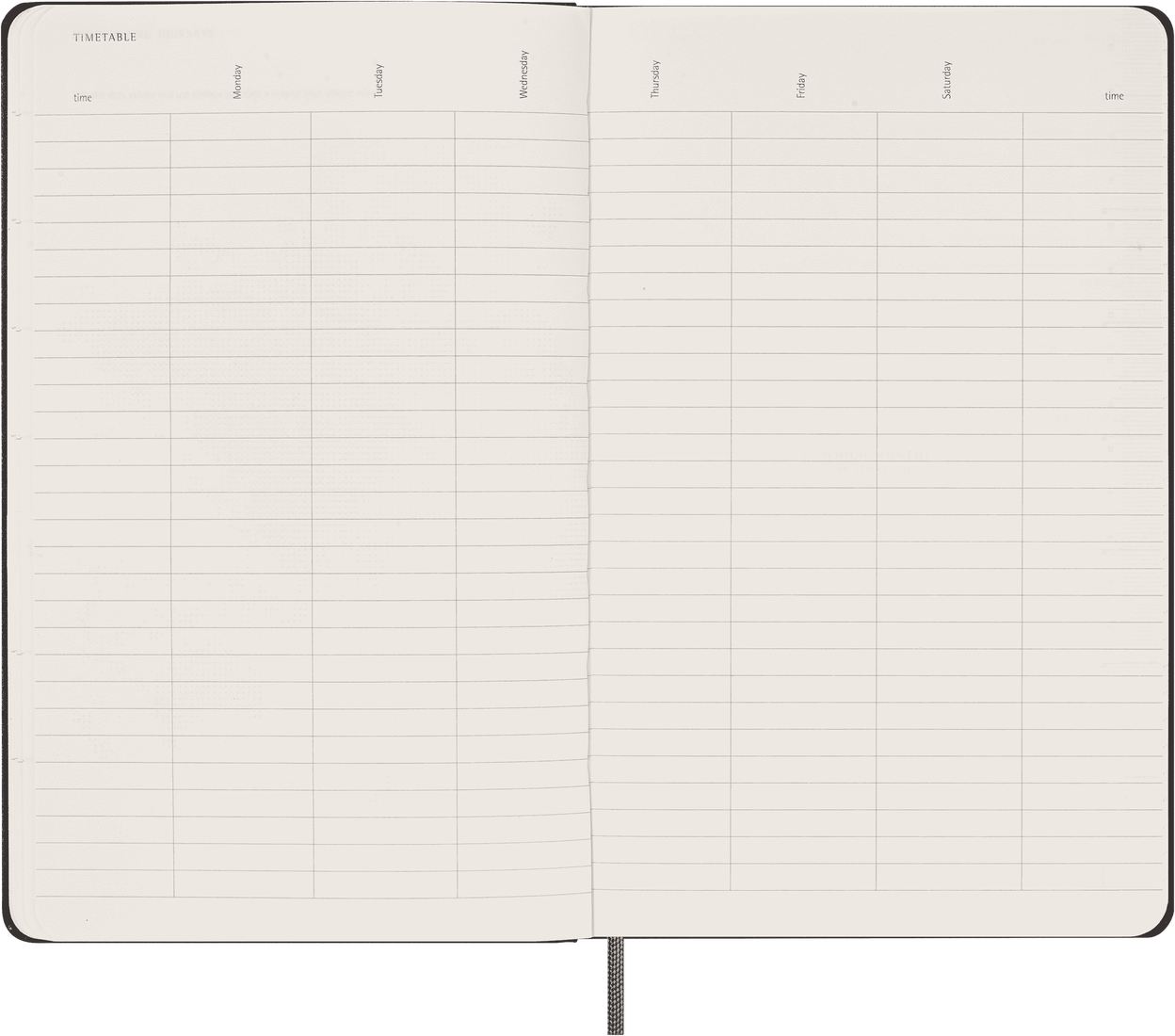 Moleskine Undated Large Hardcover Planner - Black