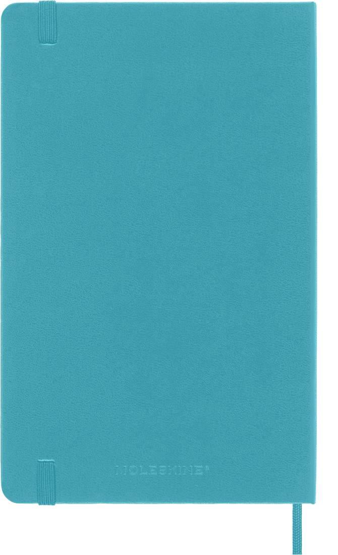 Moleskine Large Hardcover Classic Ruled Notebook - Reef Blue