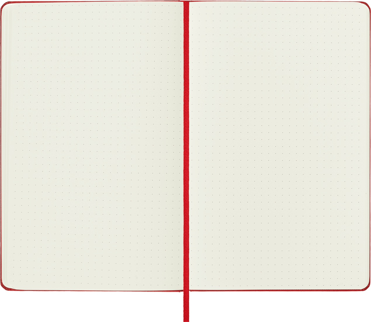 Moleskine Large Hardcover Classic Dotted Notebook - Scarlet Red