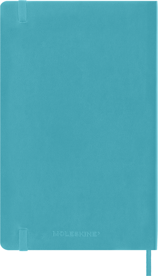 Moleskine Large Softcover Classic Ruled Notebook - Reef Blue
