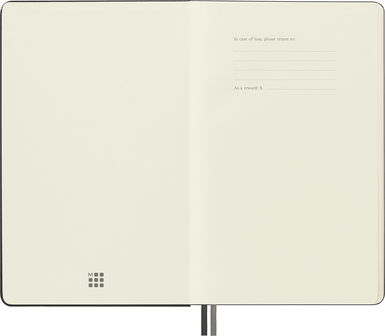 Moleskine Large Hardcover Classic Expanded Ruled Notebook - Black