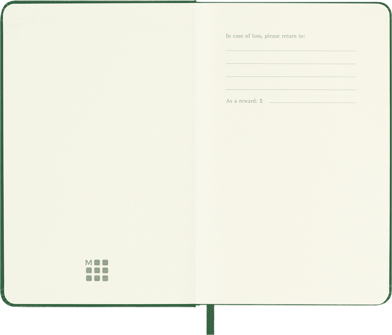 Moleskine Pocket Hardcover Classic Ruled Notebook - Myrtle Green