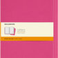 Moleskine Large Softcover Cahier Ruled Journal - Kinetic Pink (Set of 3)