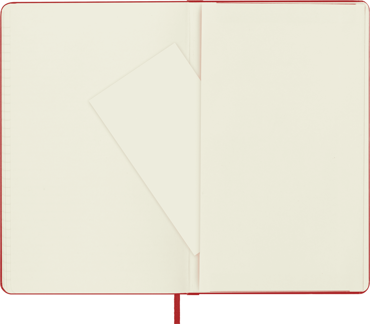 Moleskine Large Hardcover Classic Squared Notebook - Scarlet Red
