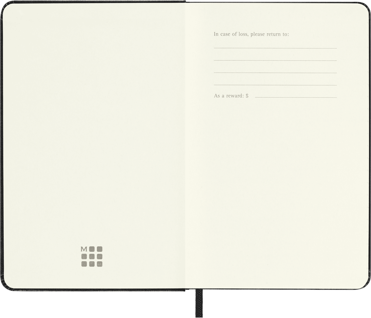 Moleskine Pocket Hardcover Classic Squared Notebook - Black