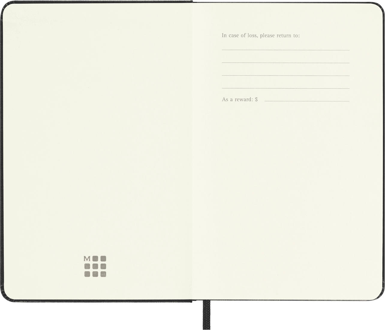 Moleskine Pocket Hardcover Classic Plain Notebook - Black