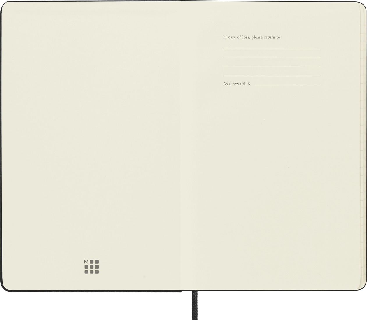 Moleskine Large Hardcover Classic Ruled Notebook - Black