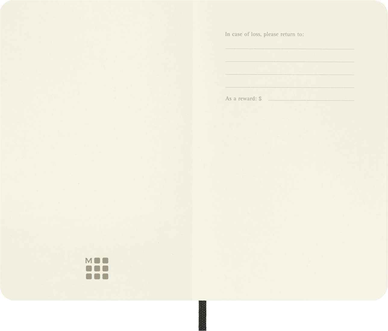 Moleskine Pocket Softcover Classic Plain Notebook - Black