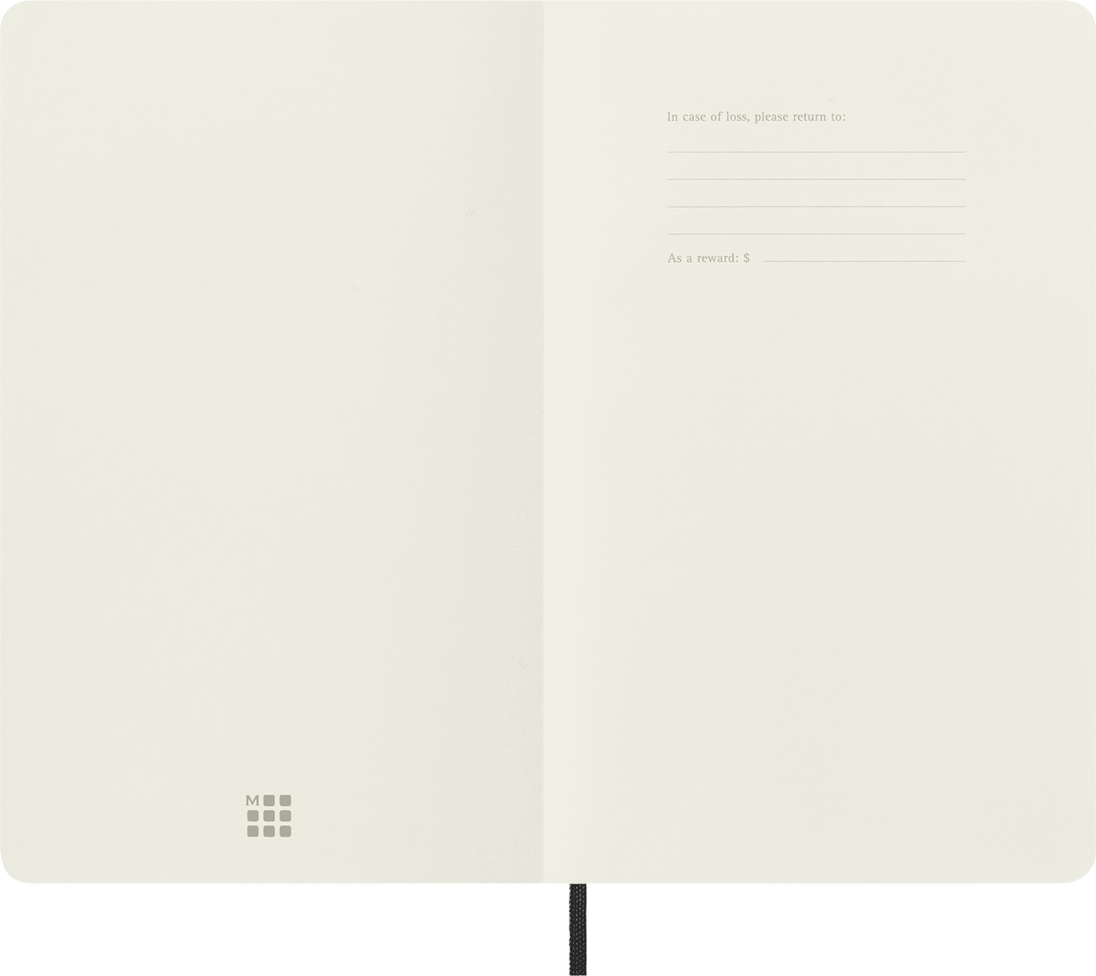 Moleskine Large Softcover Classic Squared Notebook - Black
