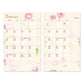Midori 2026 B7 Planner Monthly Refill - Country Time Flowers