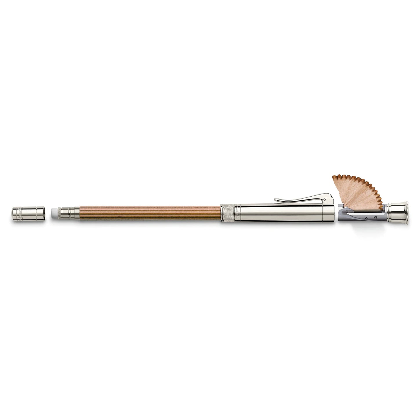 Graf von Faber-Castell Perfect Pencil - Brown and Platinum Plated Trim