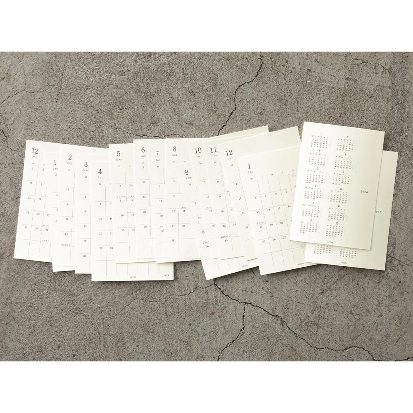 Midori 2026 Diary Sticker - S
