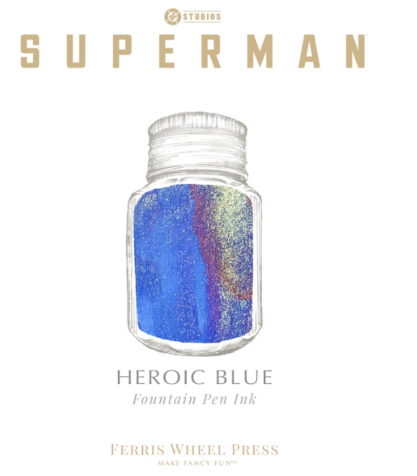 Ferris Wheel Press Superman Heroic Blue (28ml) Bottled Ink