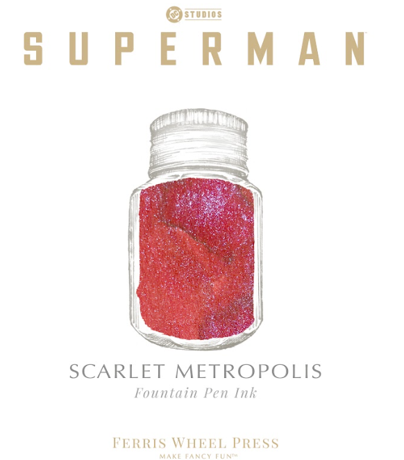 Ferris Wheel Press Superman Scarlet Metropolis (28ml) Bottled Ink