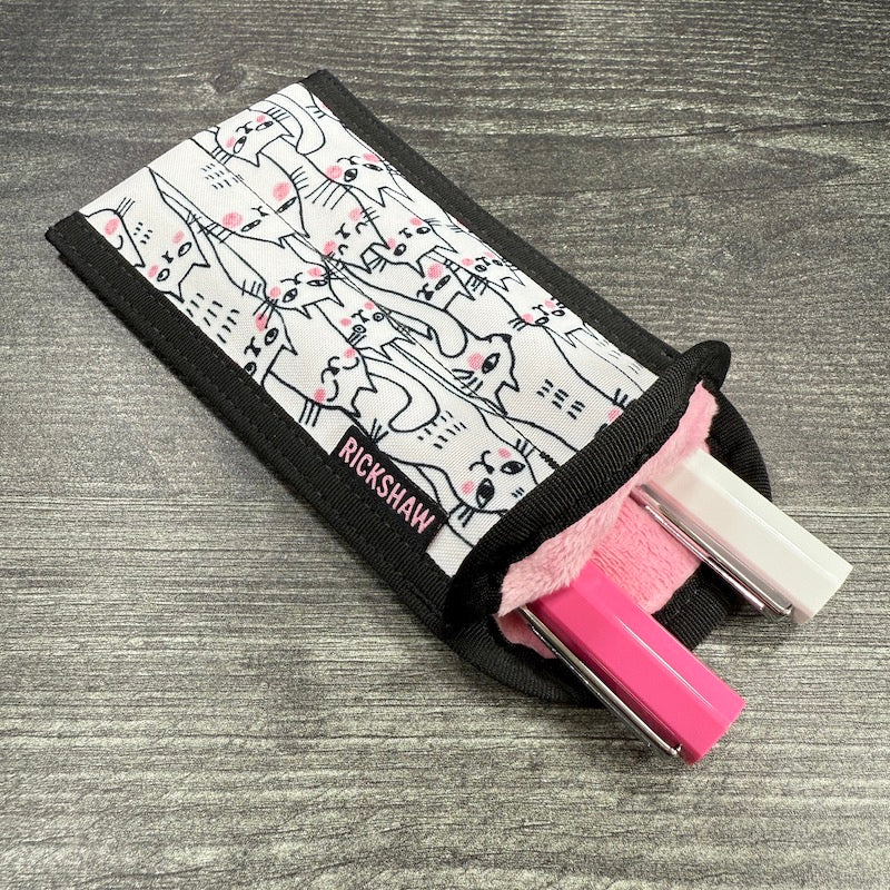 Rickshaw Bagworks 2-Pen Coozy Sleeve - Doodle Cats