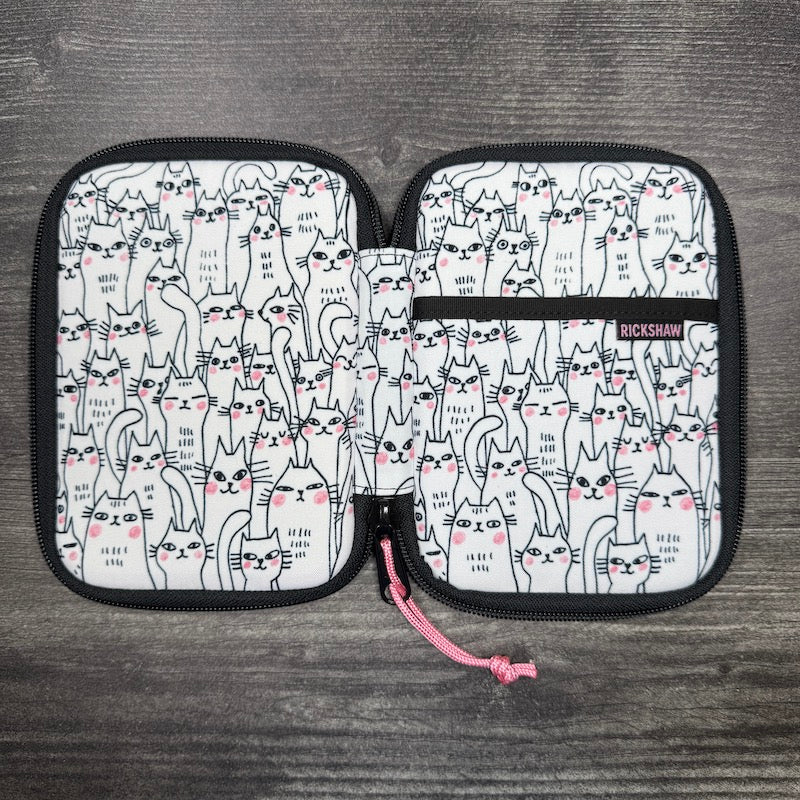 Rickshaw Bagworks Fillmore Pen Case - Doodle Cats
