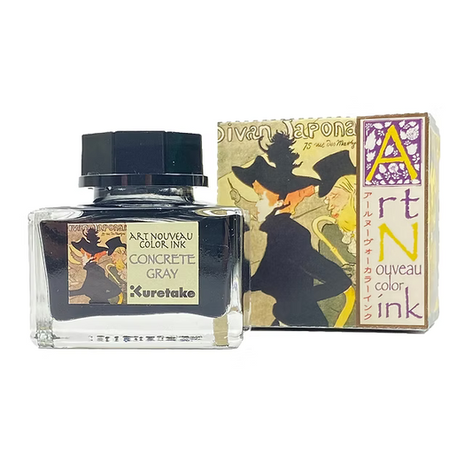 Kuretake Concrete Gray Ink-Cafe Bottled Ink (20ml) - Art Nouveau
