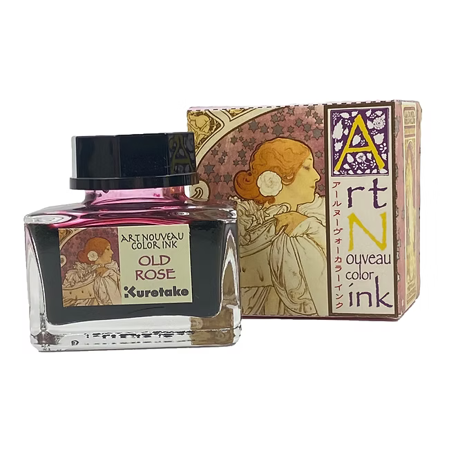 Kuretake Old Rose Ink-Cafe Bottled Ink (20ml) - Art Nouveau