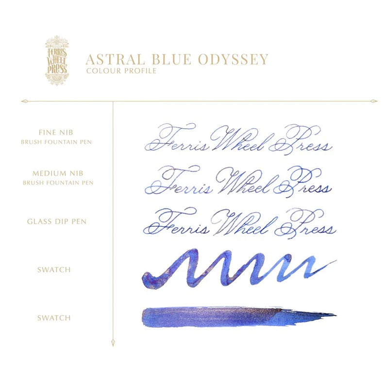 Ferris Wheel Press Astral Blue Odyssey (38ml) Bottled Ink