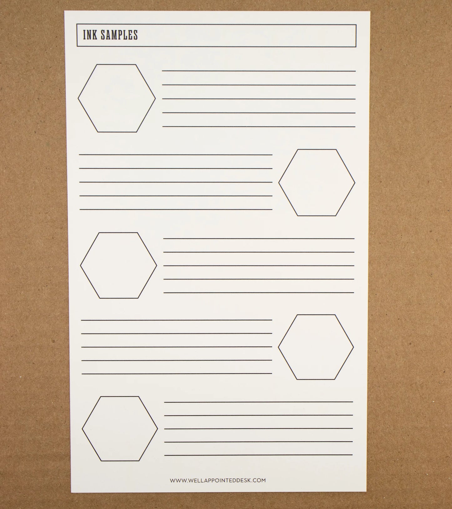Well Appointed Desk Ink Swatch Guide Sheet Kit (6 Designs, 3 Sheets)