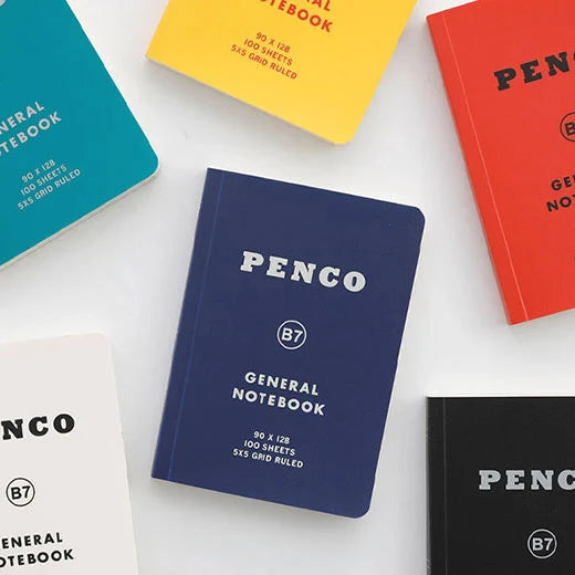 Hightide PENCO B7 Soft PP Notebook - Navy (Grid)