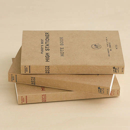 Hightide Puggy's Best Paperback Notebook - Blue